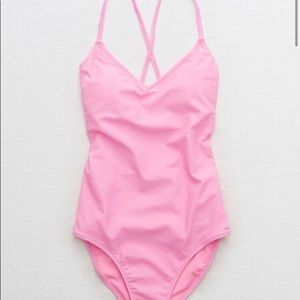 Aerie Strappy Back One Piece Swimsuit